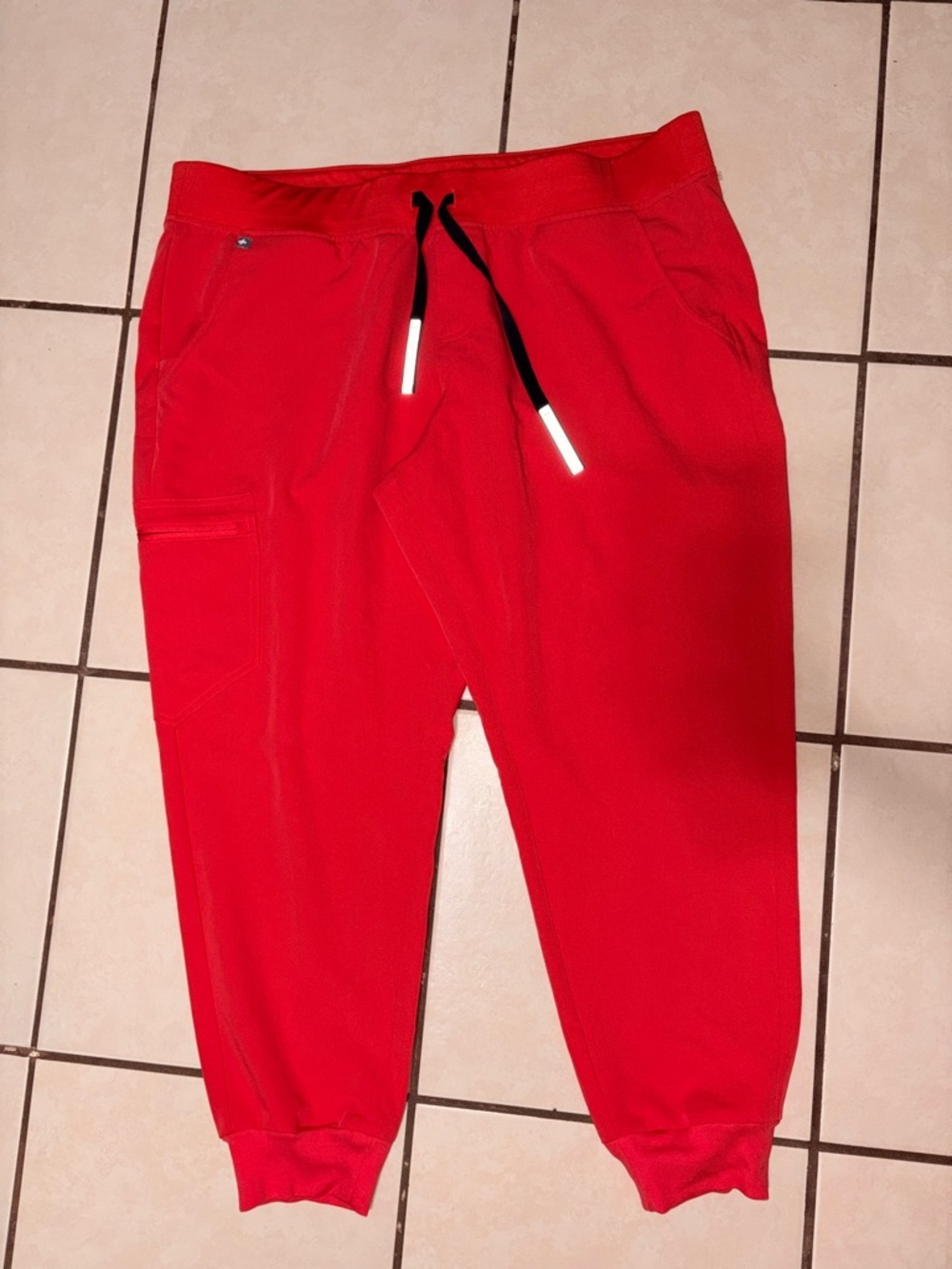 FIGS Zamora Jogger Scrub Pants Neon Red Size XXLarge/P